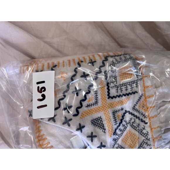 C&C California Embroidered Linen Shift Dress Small Beachy Boho Lagenlook - Picture 7 of 7